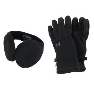 180s Men's All Finger Touchscreen Winter Gloves and Ear Warmer Set